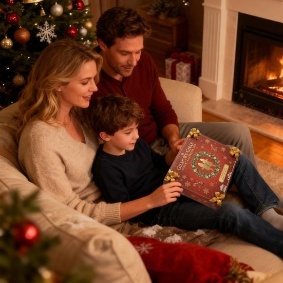 Calendar Advent 2025 Numărătoarea Inversă de Crăciun de 24 de Zile cu Ornamente Acrilice cu Tematică Muzicală