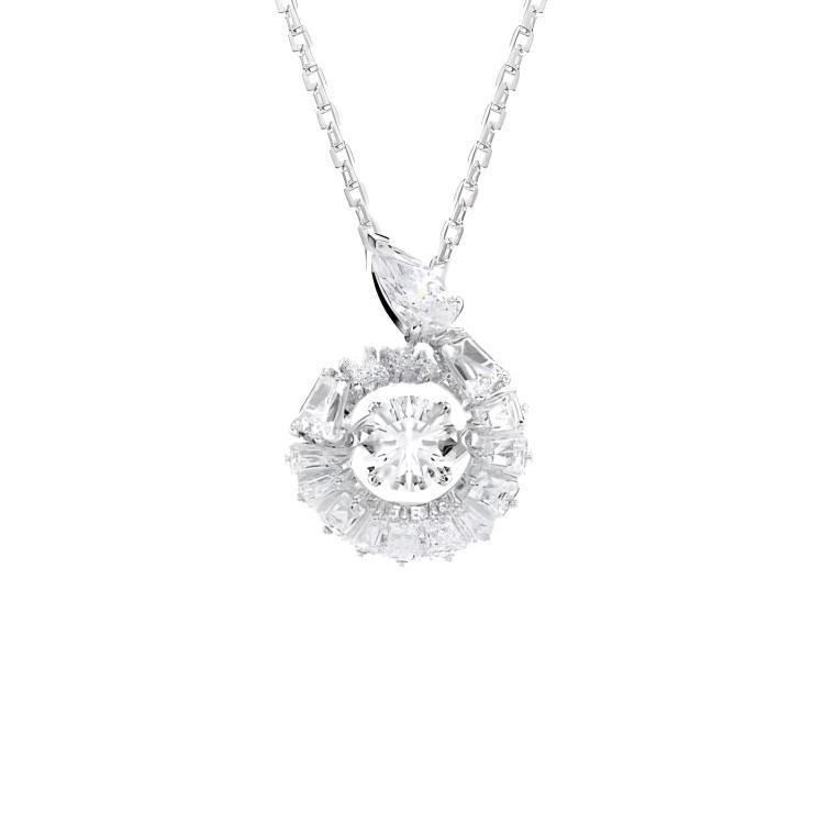 Swarovski Snake Pendant With Cubic Zirconia Women necklace Silver 5698890