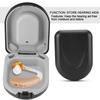 Hearing Aid Case Waterproof Portable Drop Resistance Hearing Aid Storage Box Black