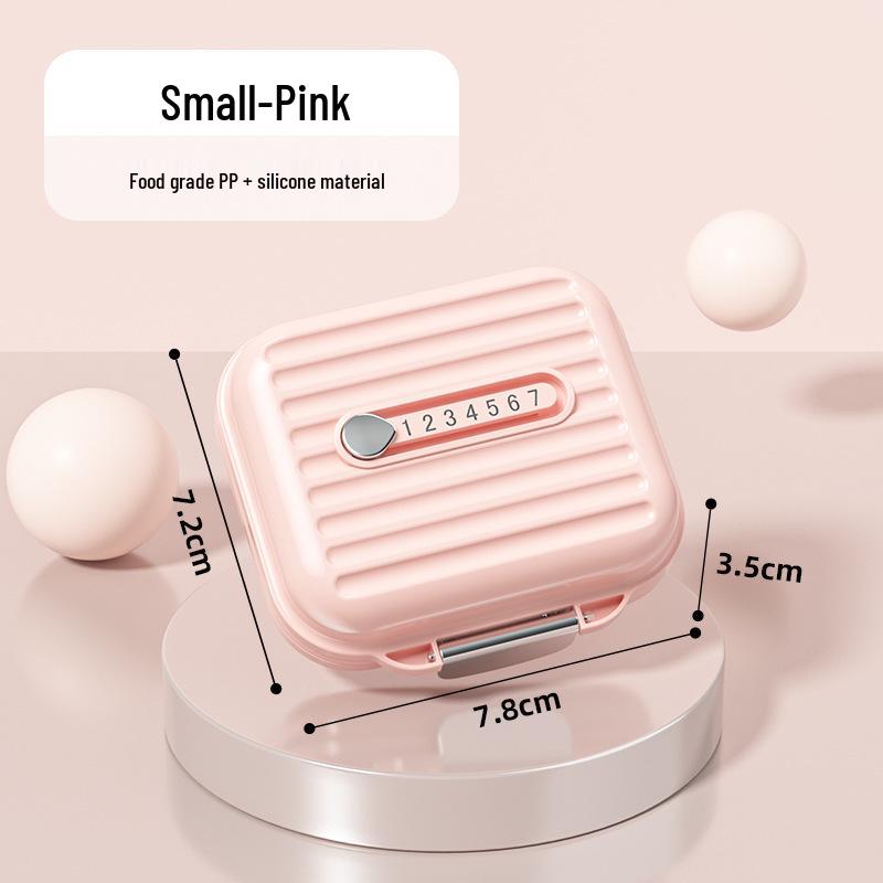 Compact Weekly Pill Organizer - Small, Portable Medicine Box with Daily 3-Meal Compartments and Mini Reminder for 7 Days.