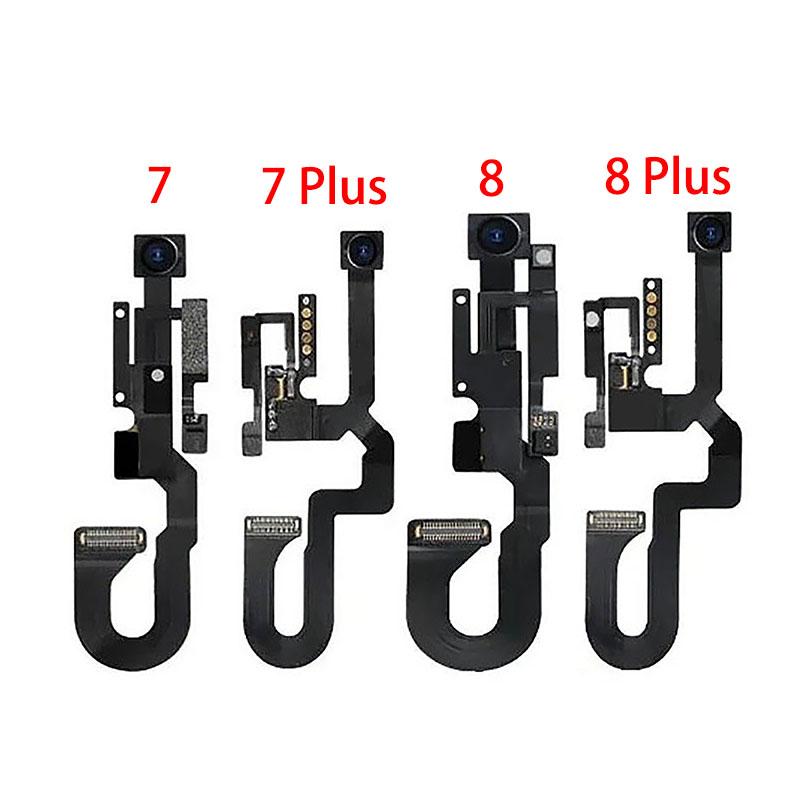 Original Front Facing Facetime Small Camera Flex Cable with Light Proximity Sensor Microphone Assembly For iPhone 7 8 Plus