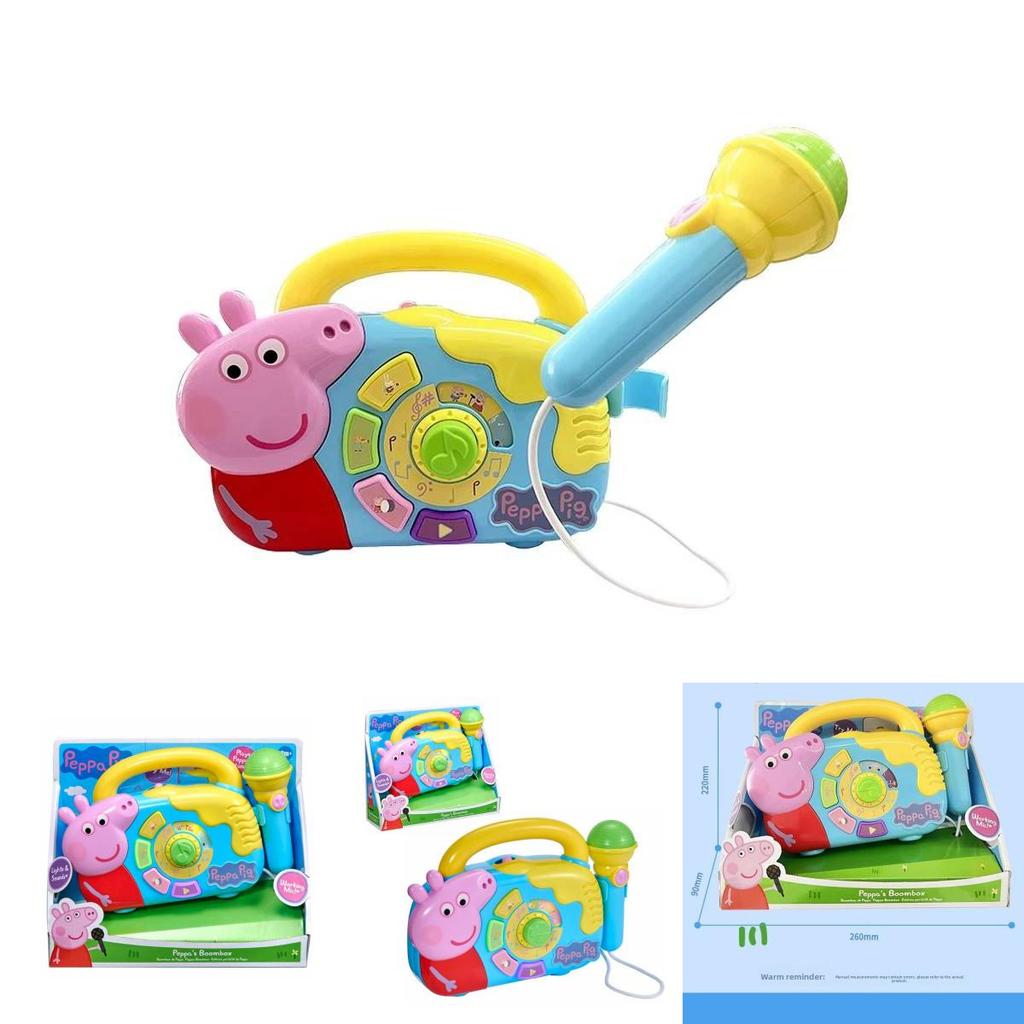 Peppa Wutz Spielzeug Lautsprecher mit Licht und Mikrofon für Kinder zum Singen und Interaktiven Spielen