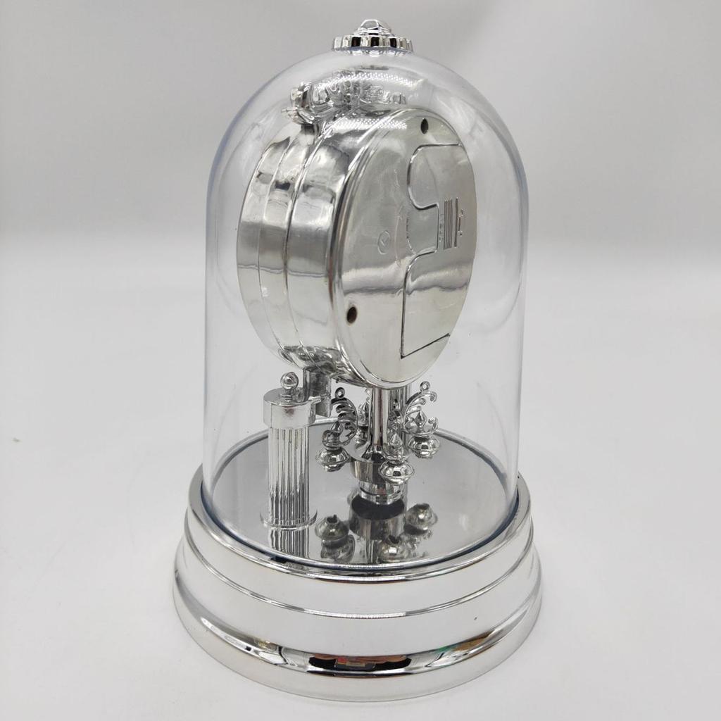 Tischuhr im europäischen Retro-Stil, antiker, runder, leiser Wecker, Schreibtischuhr für Schlafzimmer, Wohnzimmer, Heimdekoration