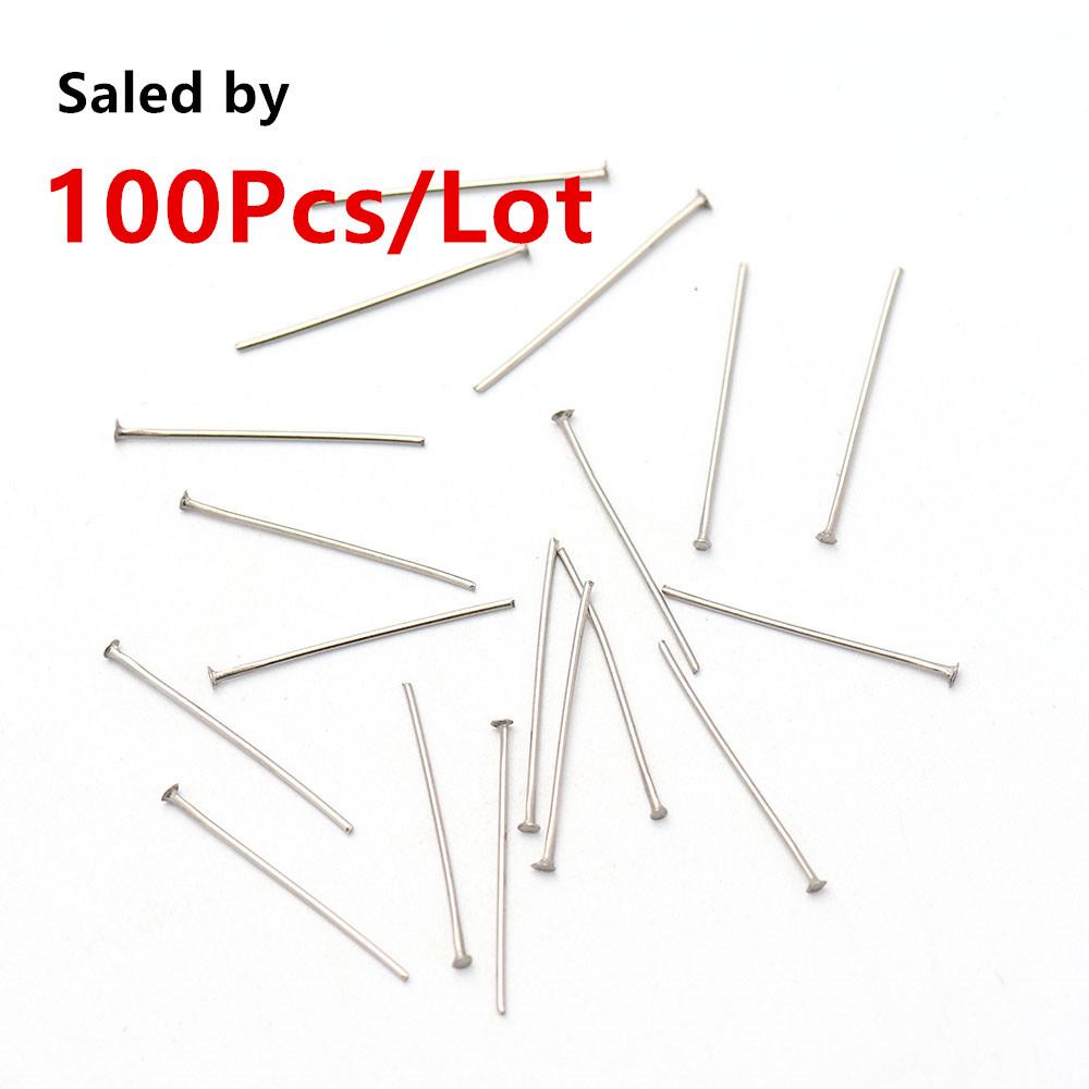 Gold-Plated 304 Stainless Steel T-Pins, 0.7mm, Various Sizes, Handcrafted DIY Jewelry Materials
