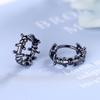 Exquisite Female Earrings  Sterling SIlver Twist Geometric Round Button Earrings for Women Wedding  Gift Pendientes