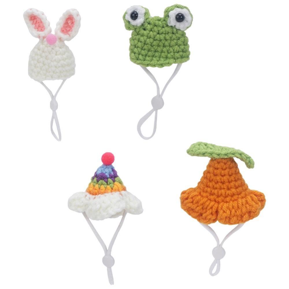 Pălărie Animal de Companie Mică Tricotată Manual Pălărie Hamster Chipmunk Cobai Jucărie Hamster Consumabile Animale