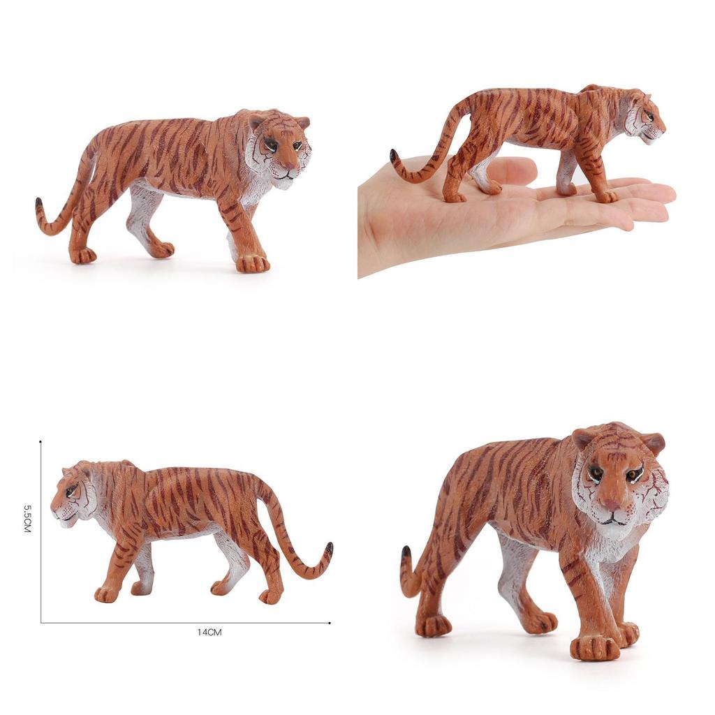 Solid Pvc Tiger Statue For Home Decor And Educational Gift For Children