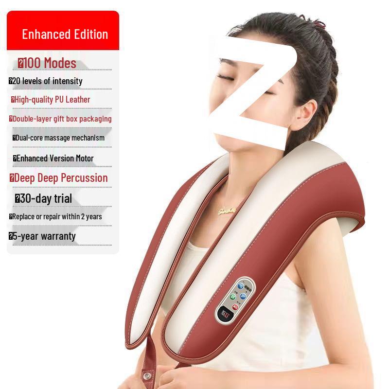 Multi-Functional Neck & Shoulder Percussion Massager for Back, Waist & Cervical Vertebra Tapping