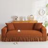 1/2/3/4 Seater Seersucker Grid Sofa Cover Dirt-resistant Sofa Slipcover Sofa Protecter  Living Room