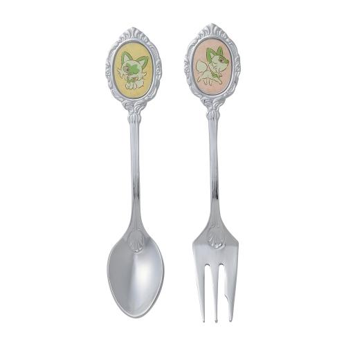 [Pokemon] Pokemon Center Sprigatito Kids  Dining Spoon & Fork Set