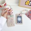 Mikko Cute Japan Cartoon Card Holder 2024: Soft Leather Double Slot for Girls' Campus and Meal Cards