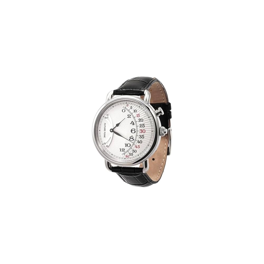 Future Funk Men s Watch KF301-SV-BK Stainless Steel Analog Water Resistant 40mm