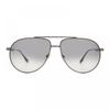 Victoria Beckham Sunglasses Aviator Full Rim  Silver Frame And Brown Lens Grey