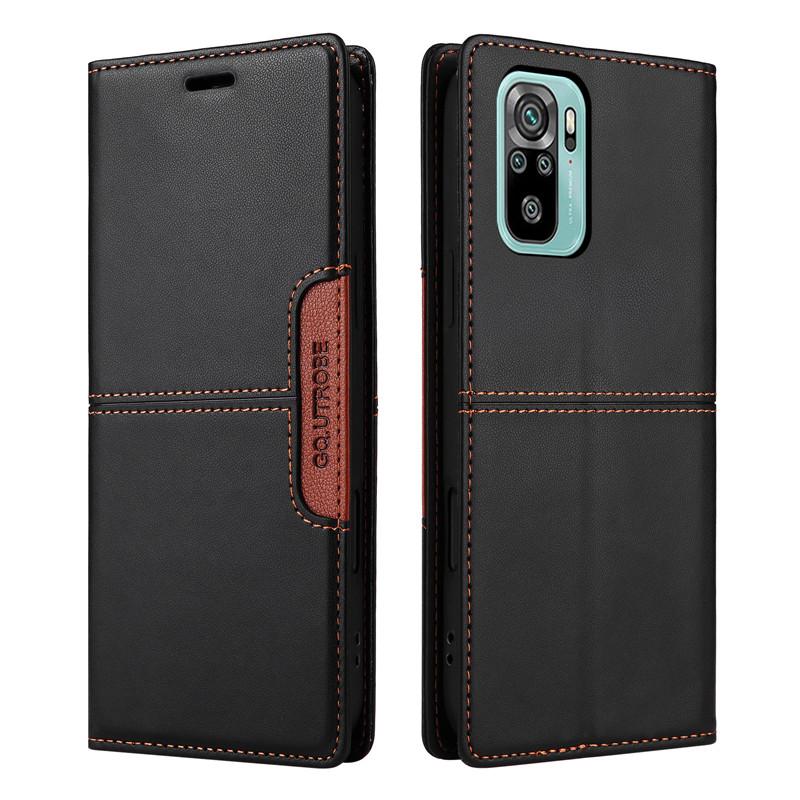 Hırsızlığa Karşı Deri Kılıf Kapaklı Xiaomi Redmi Note 10 Pro 10S 10T Lite Note10 5G Coque Lüks Cüzdan Manyetik Telefon Kılıfları