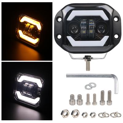 5 Inch 12V DRL LED Headlights Hi/low Beam Car LED Spotlight Driving Work Light for Jeep Truck Off Road 4X4 SUV Flush Mounted