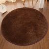Silk Wool Round Rug Carpet Living Room Bedroom Bedside Floor Mat Tender Comfortable Simple Daily Warmth Various Colors Aesthetic