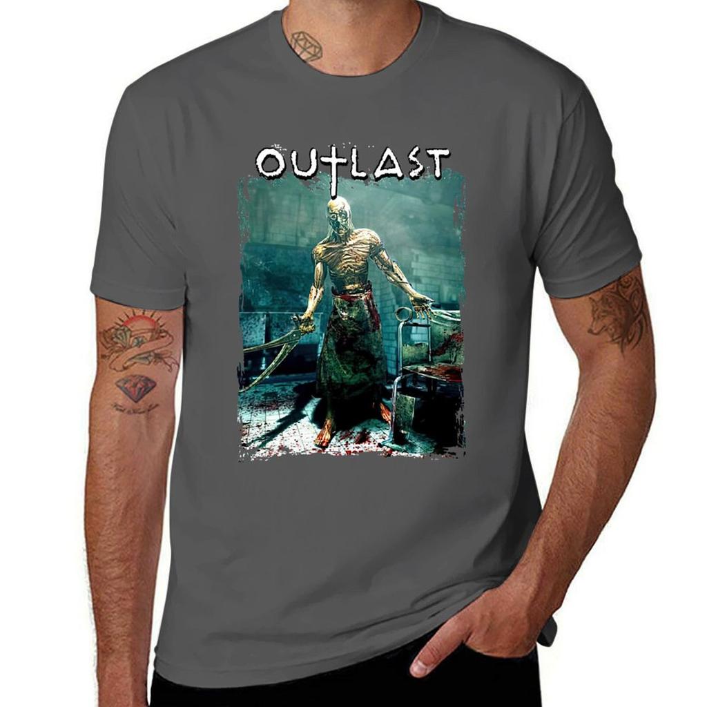 Outlast T-Shirt for a boy customs design your own graphics korean fashion mens plain t shirts
