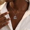 Kirschanhänger Halskette, Niedliche Frucht Halskette für Damen, Zierliche Kirsch Charm Halskette, Modeschmuck Geschenk für Ehefrau Freundin