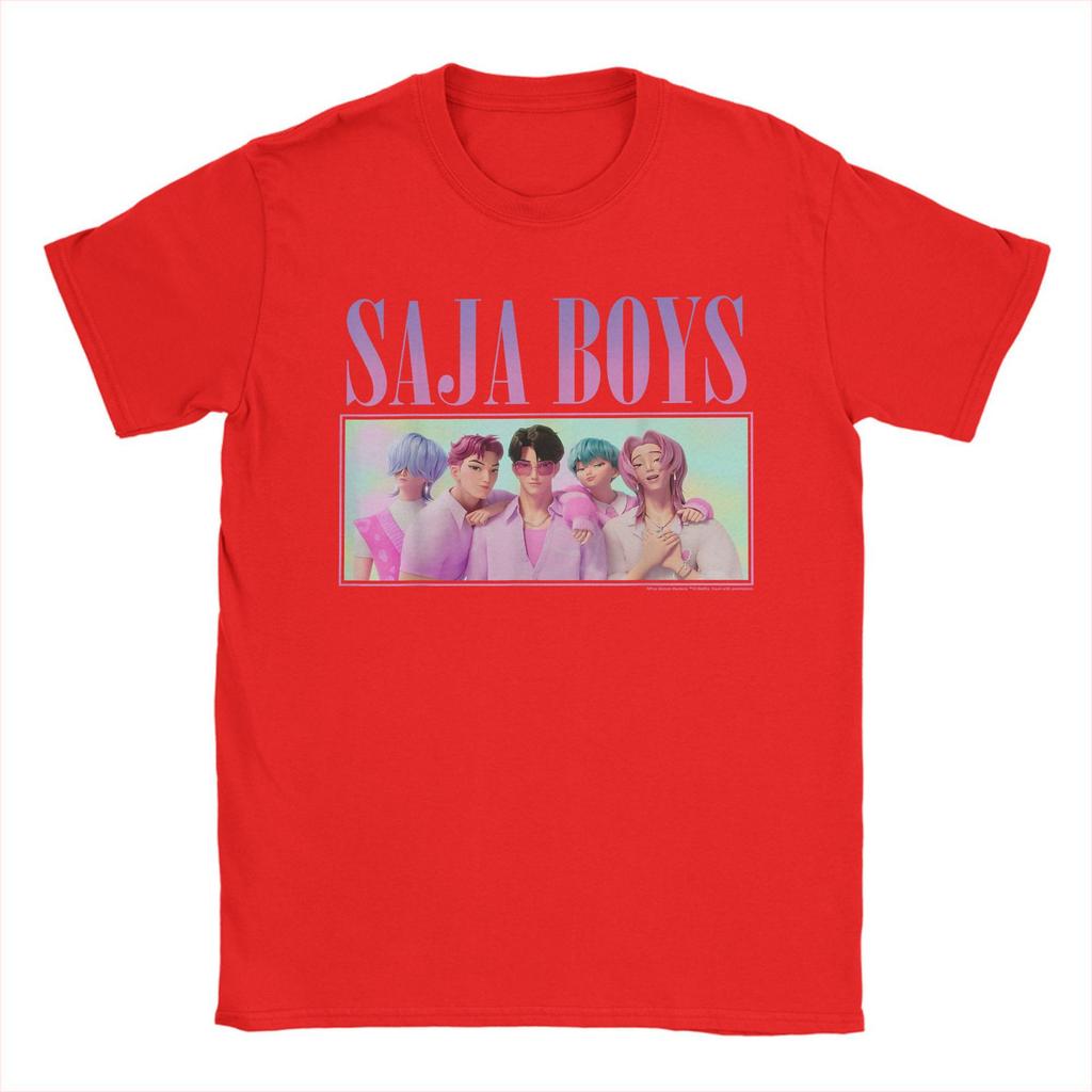 Men's T-shirts Kpop Demon Hunters Saja Boys Group Men's T-shirt