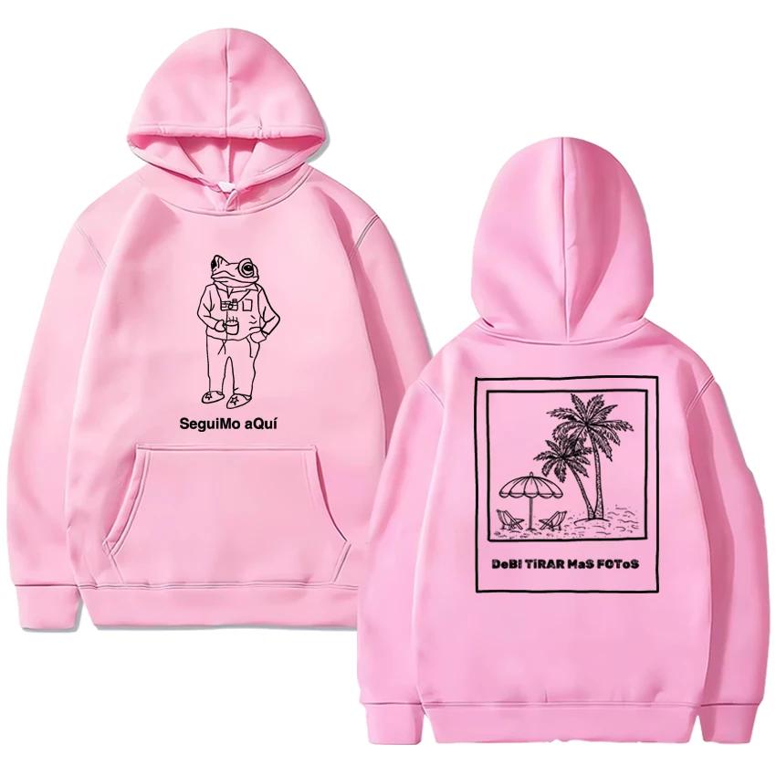 Seguimo Aqui Printed Hoodie Men Women Simple Casual Loose Fashion O-Neck Long Sleeve Pullover Fleece Sweatshirts