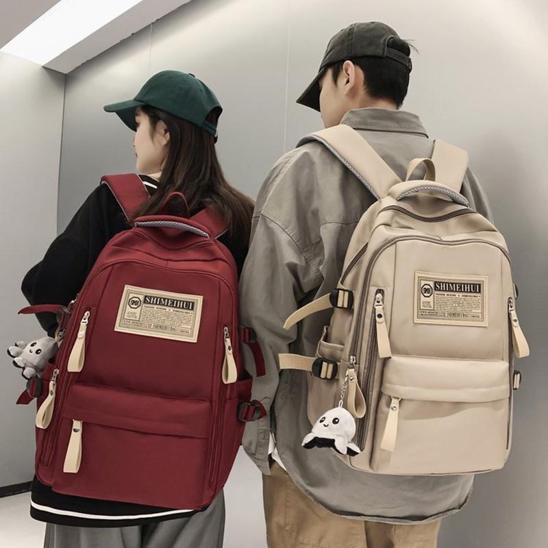 IELGY Рюкзак женский универсальный корейский стиль модный большой емкости нейлон пара — фото 3