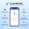 TTLock WIFI Version Double Side Fingerprint Waterproof Outdoor Gate Passcode Rfid Card Keyless Smart Door Lock
