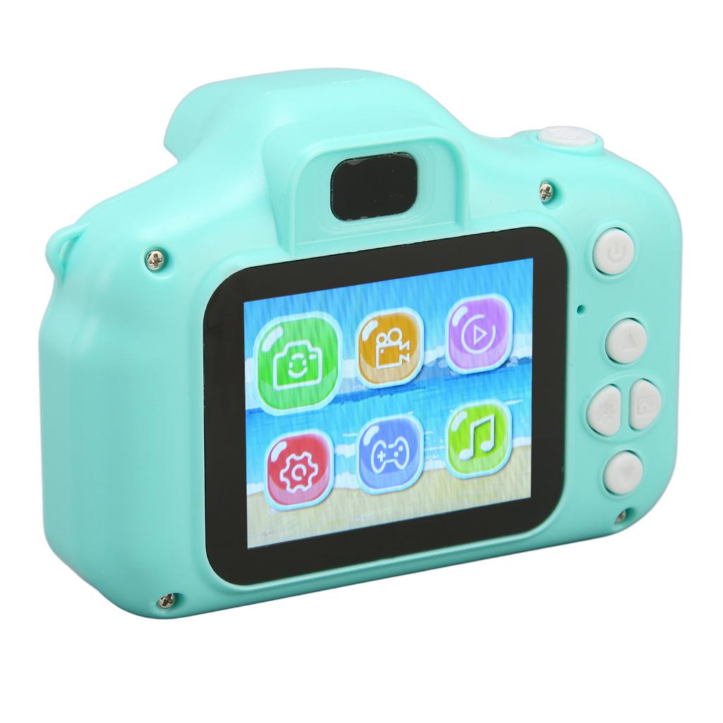 Aparat foto pentru copii Desene animat Design rotunjit drăguț Ecran IPS de 2 inchi Focalizare automată Aparat foto digital pentru copii