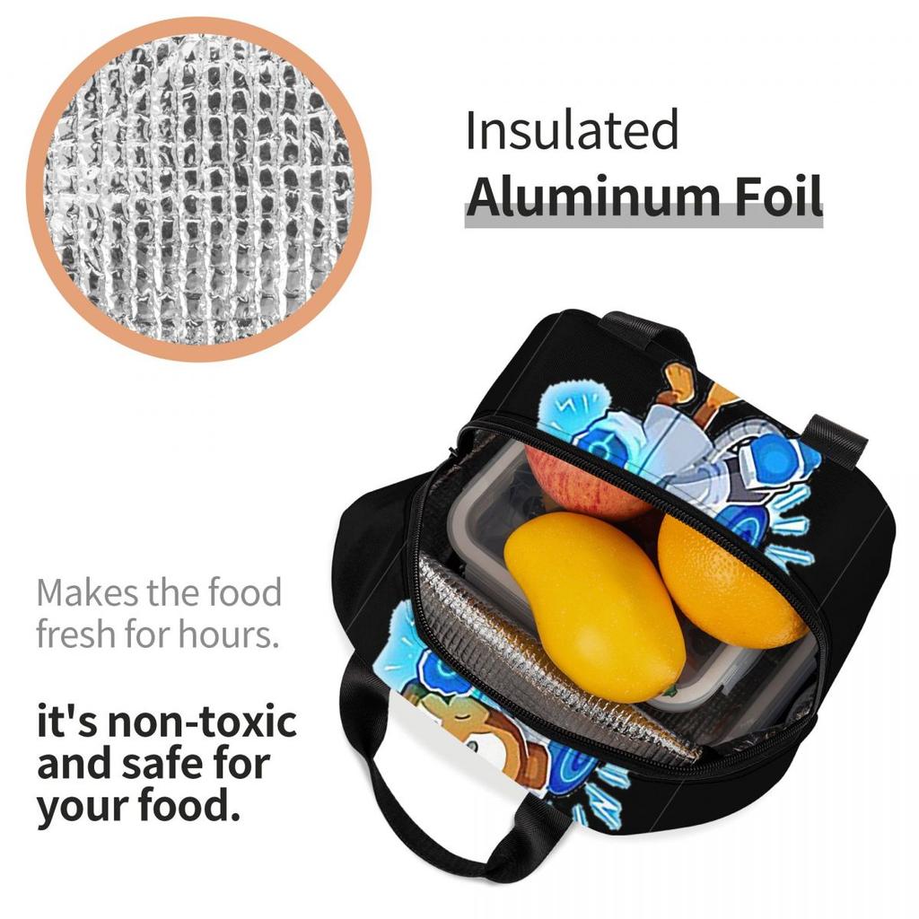Singe Bloons Td 6 Insulated Lunch Bag for Kids School Cooler Thermal Food Box Tote Portable Lunch Boxes Container