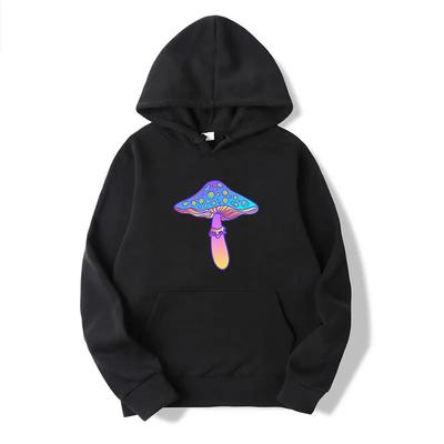 Sweats à capuche imprimés Champignons Magiques Homme Femme Mode Ample Sweat-shirt Décontracté Haut à Capuche Mâle Hip Hop Streetwear