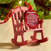 Rocking Chair Fine Workmanship Delicate Exquisite Christmas Decor Mini Rocking Chair for Home