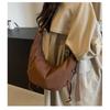 IELGY Casual All-Match Fashion Ladies Messenger Bag Nylon Cloth One-Shoulder Dumpling Bag