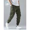 Autumn New Tied Tote Overalls Men's Trend Versatile Outdoor Multi-bag Pants Men's Summer Thin Casual Sweatpants