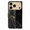 For iPhone 17 Pro Stand Case Marble Painted Folio Flip Leather Wallet Phone Cover