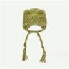 Long Strap Knitted Cap Autumn Winter Street Hip-hop All-match Ear Protection Hats Cool Personality Japanese Niche Beanie Hat
