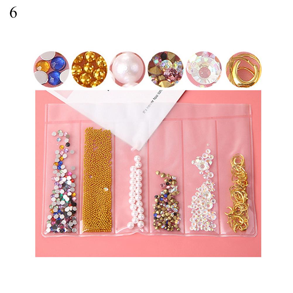 Buy 1 Pack Nail Rivets Mixed 3D DIY Hollow Metal Frame Nail Art Decorations Gold Rivet Manicure