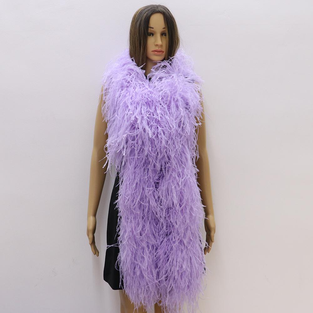 DIY 10-lagige weiße extra volle Straußenfederboa für Accessoires und Modedesign Cosplay Halloween-Kostüm Burlesque Tanz & Bühne