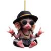New Arrive Acrylic Monkey Pendant Personalized Decor Pendant Christmas Monkey Pendant Acrylic Ornament for Car Cartoon Xmas Tree