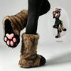 Handmade Fursuit Paw Socks Indoor Cosplay Cat Feet Costume Accessory Furry Fan Convention Wear