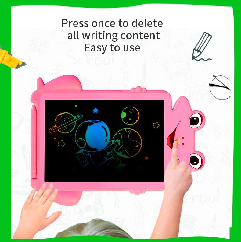 8.5 Inch Frog Cartoon LCD Writing Tablet for Kids - Electronic Drawing and Handwriting Board