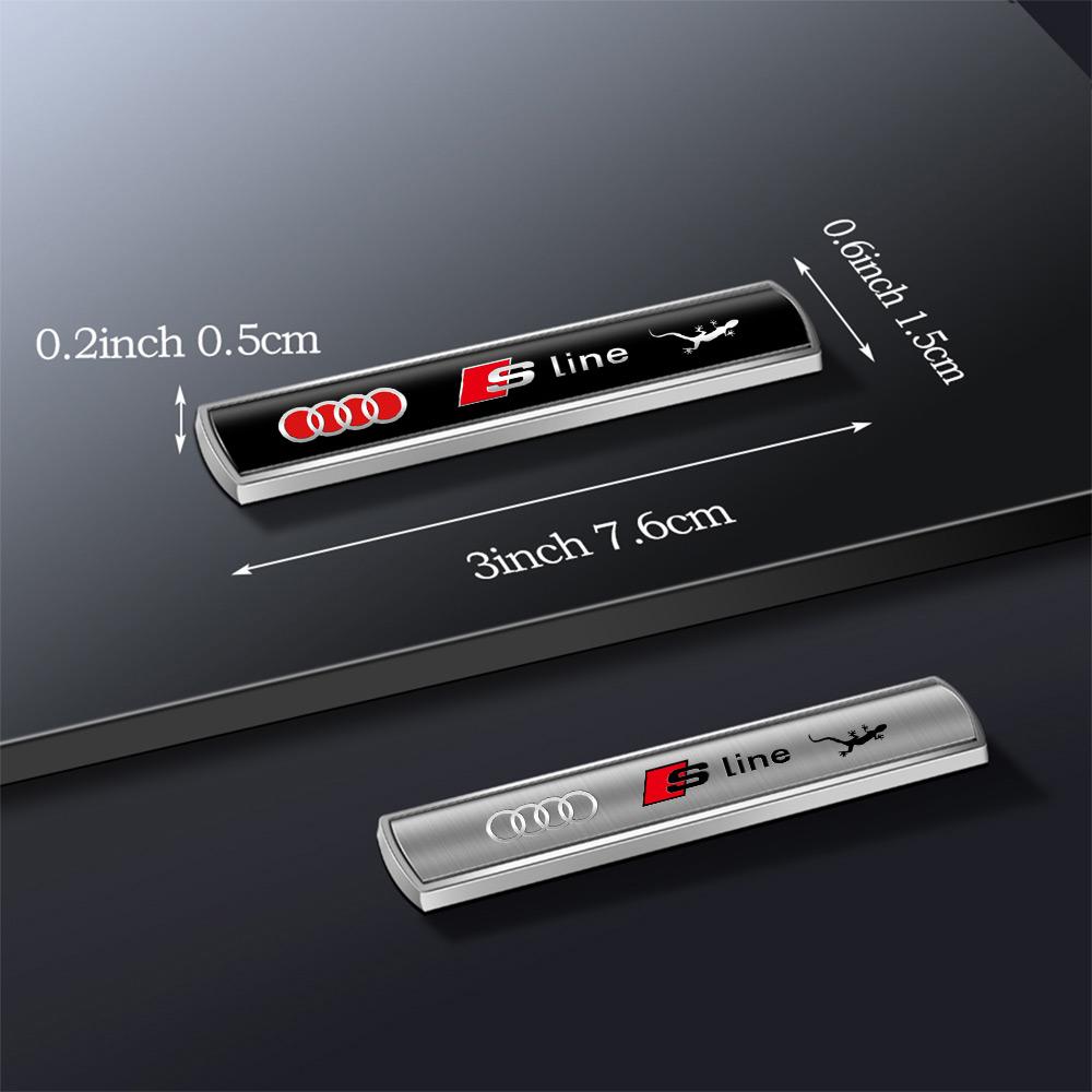 Car SLINE Badge Body Rear Trunk Metal Stickers Auto Decoration Accessories for S1 TT A6 C6 C5 C7 A5 A4 B8 B6 B7 A3 A8 A2 A1 Q3
