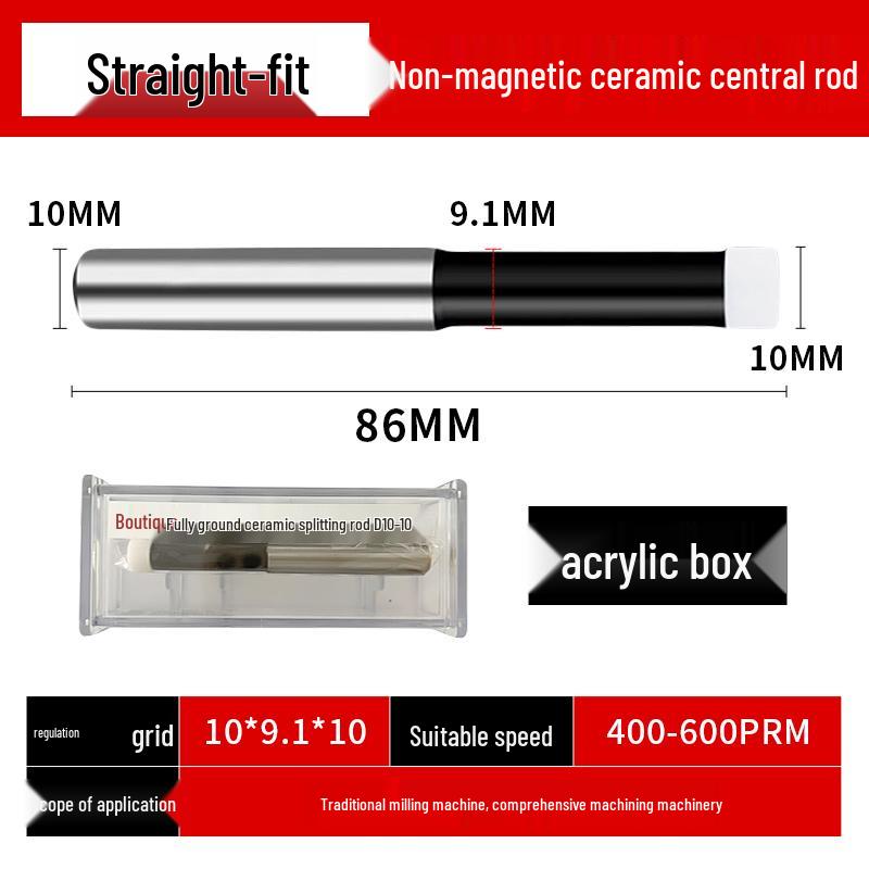 High-Precision Non-Magnetic Ceramic Optical CNC Edge Finder Tool