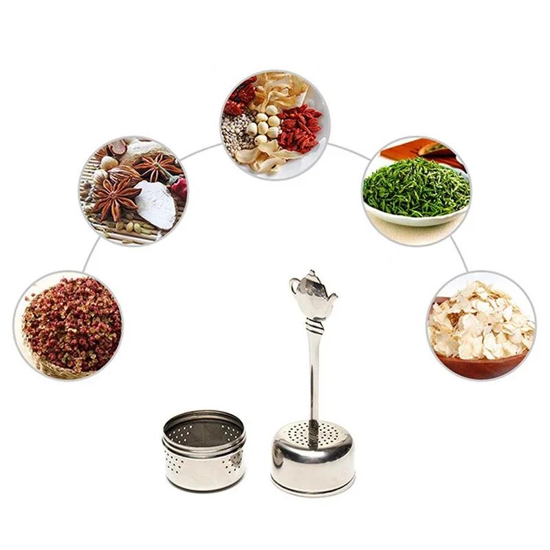 304 Stainless Steel Tea Filter Home Kitchen Accessories Tea Strainer Tea Infuser Filter Seasoning Ball For Loose Tea Leaf Spice