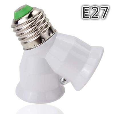 Βίδα E27 LED βάσης λαμπτήρας λαμπτήρας υποδοχή E27 σε 2-E27 προσαρμογέα διαχωριστή