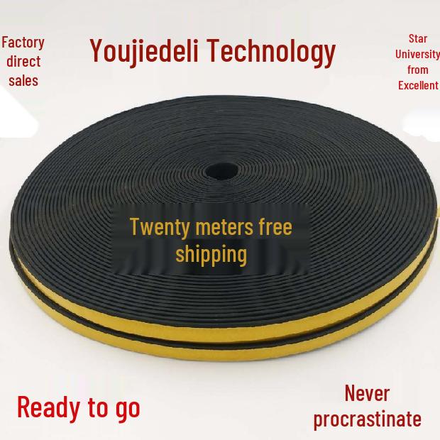 EPDM Self-Adhesive Foamed Rubber Sealing Strip for Distribution Box Cabinets