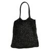 ANTEPRIMA Glitter Flower motif Handbag wire black Women Used