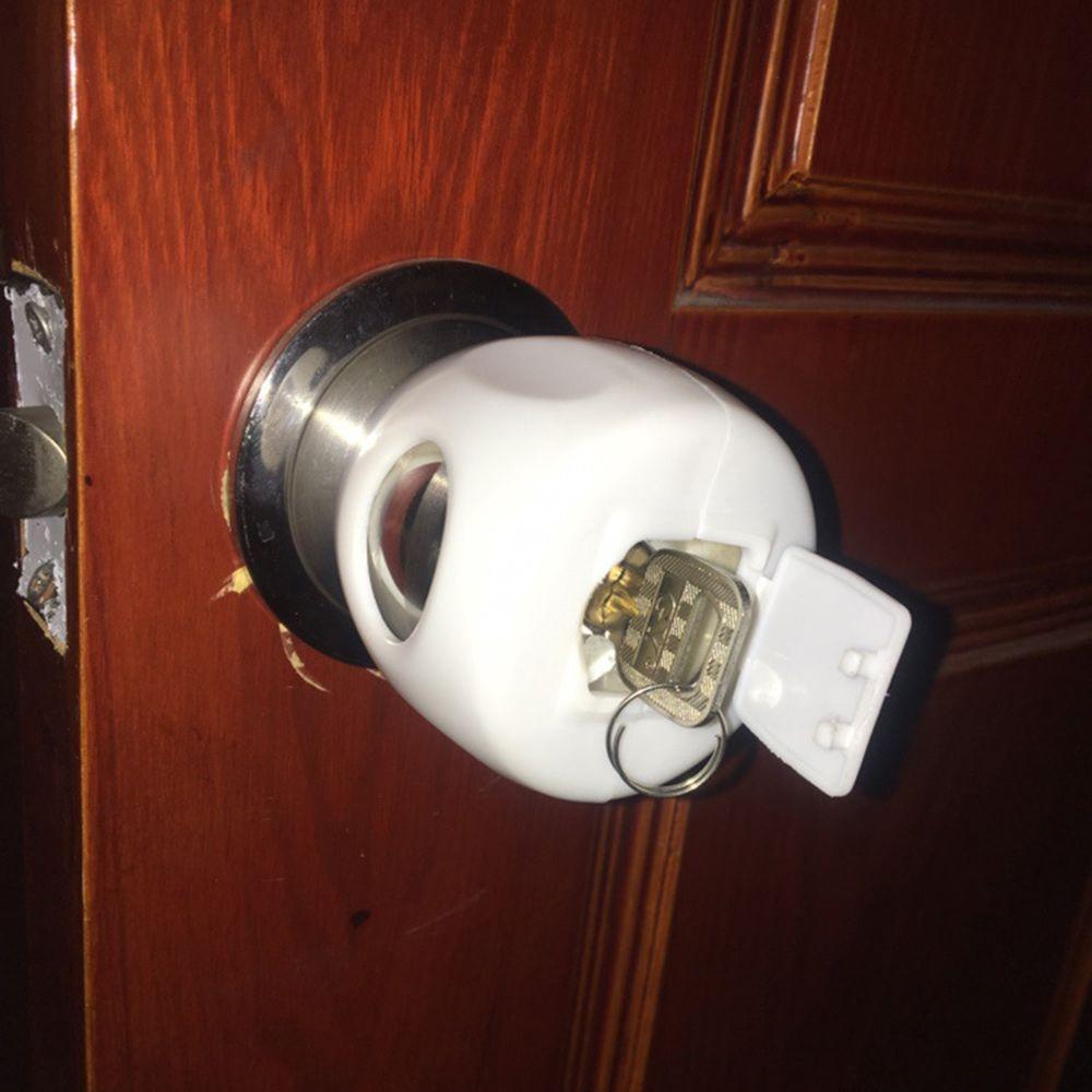 Kids Child Proof Plastic Children Door Knob Cover Home Accessory Handle Sleeve Safety Lock Cover