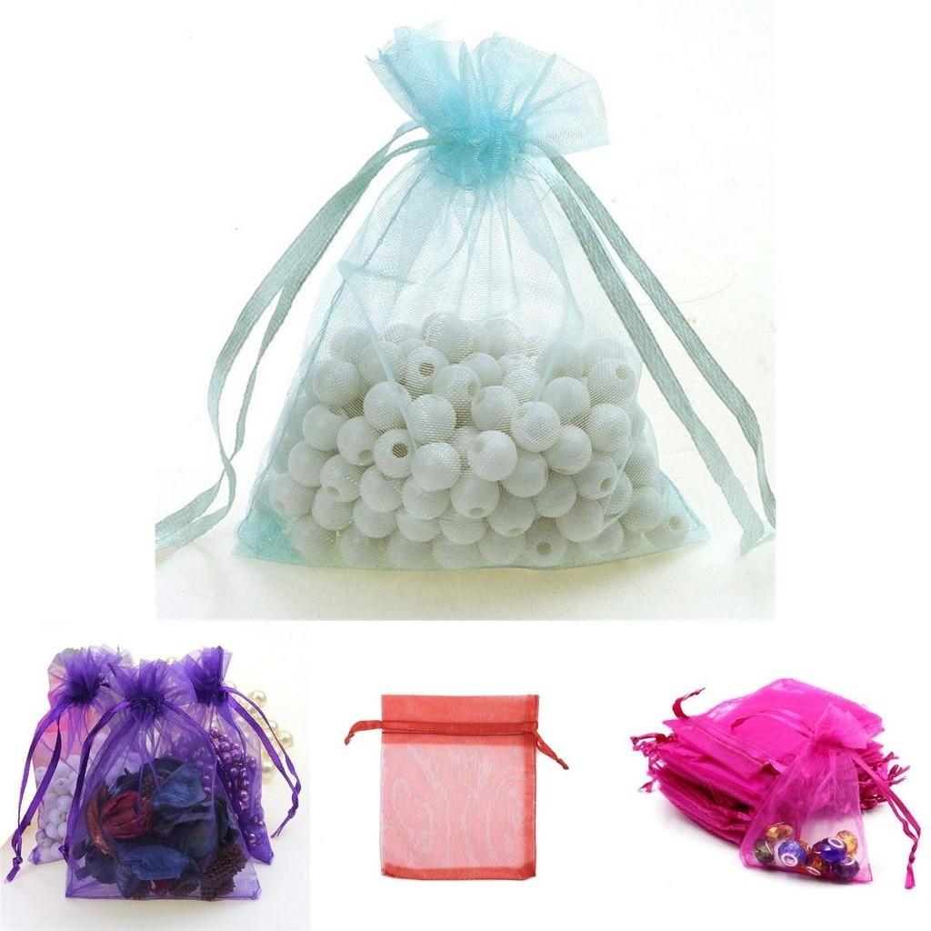 Premium 10 Stück Organzabeutel zum Präsentieren schöner Geschenke bei Hochzeiten und Partys