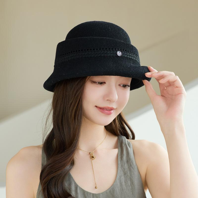 

High-end Japanese sun hat women s summer top hat women s new travel sun hat women s fashion versatile sun protection hat One size fits all чёрный