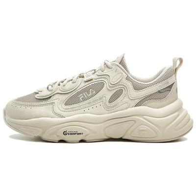 Women's Uprising Oatmeal White Low Top Platform Retro Casual Sneakers F12W332117FOM