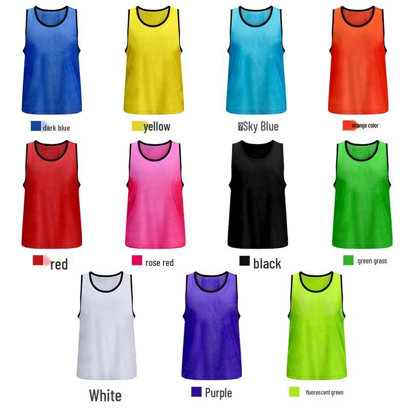 Customizable Team Football Vest: Numbered Training & School Exercise Uniform